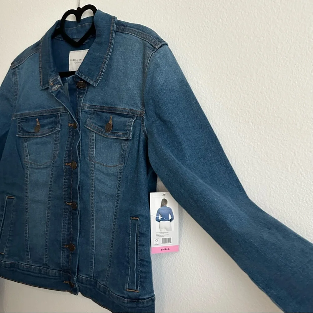 Social Standard by Sanctuary Blue Denim / Jean Jacket Size S